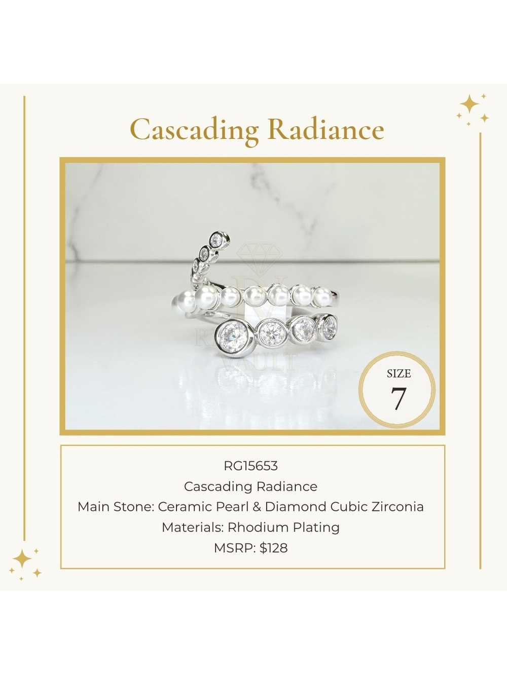 Cascading Radiance - Size 7 - June Birthday 2026